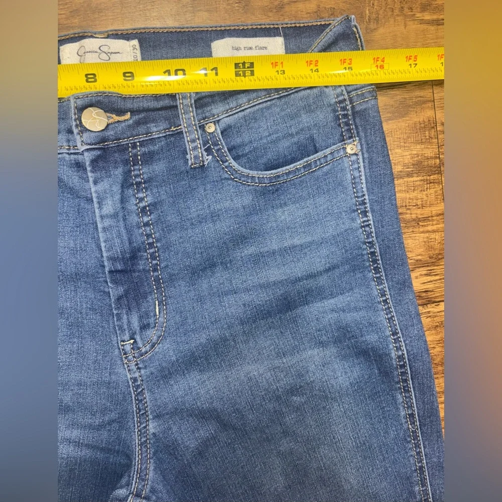 Jessica Simpson High Rise Flare Jeans Size 10 - Picture 6 of 11
